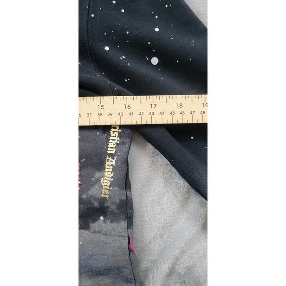 Crystal Rock Christian Audigier Womens Medium Embellished rhinestone Hoodie Y2K - Picture 10 of 13